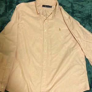 XXL Ralph Lauren button down shirt in salmon.